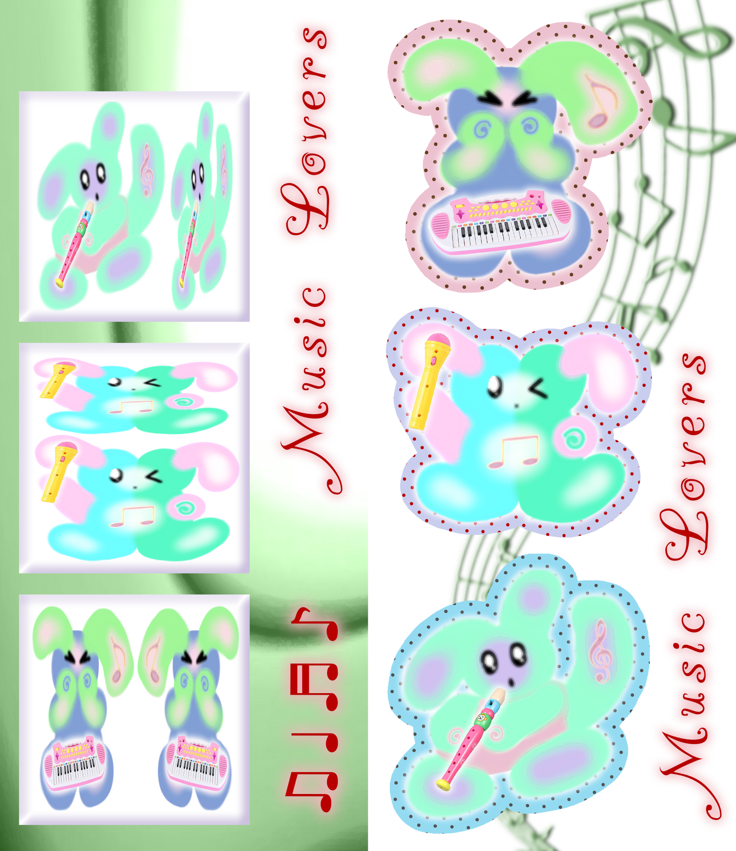 MUSIC LOVERS STICKERS