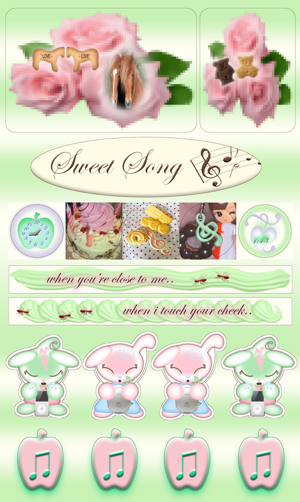 SWEET SONG STICKERS