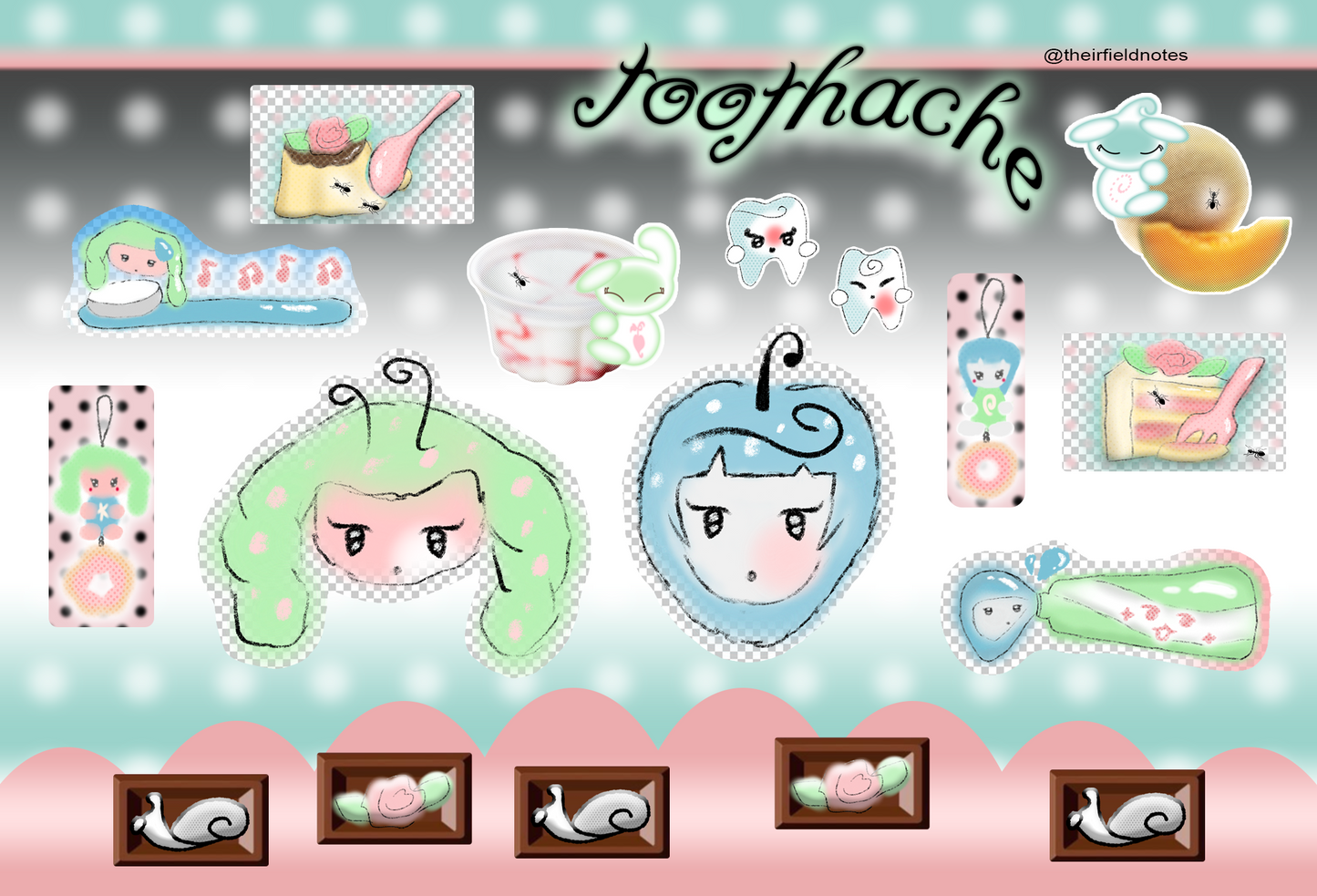 TOOTHACHE STICKERS